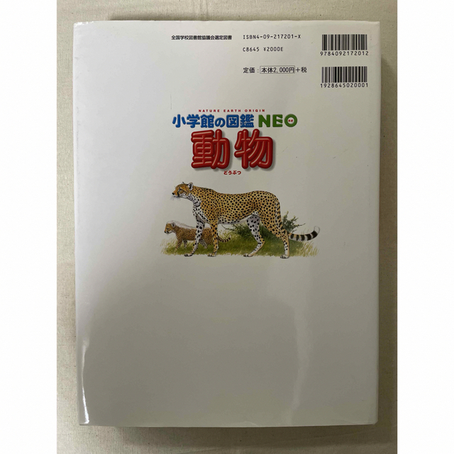 小学館(ショウガクカン)の小学館の図鑑NEO 動物 エンタメ/ホビーの本(絵本/児童書)の商品写真