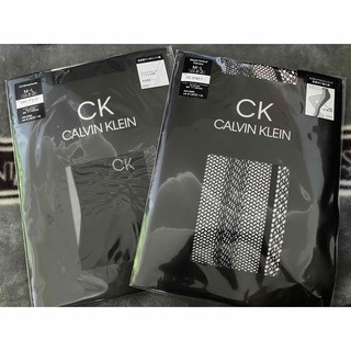 カルバンクライン(Calvin Klein)のカルバンクライン　ワンポイントストッキング&網タイツ　2足セット(タイツ/ストッキング)
