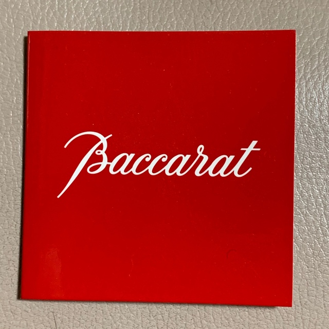 Baccarat(バカラ)の未使用 バカラ ハート レッド 赤 ペーパーウェイト 置物 オブジェ 箱入り エンタメ/ホビーの美術品/アンティーク(ガラス)の商品写真