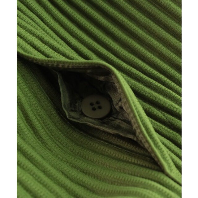 HOMME PLISSE オムプリッセ ショートパンツ -(M位) 緑 【古着】【中古】