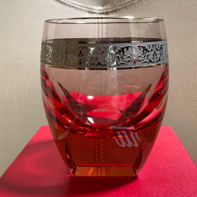 新品 モーゼル ロックグラス moser プラチナ レッド 薄赤 最高級 新品 モーゼル ロックグラス moser プラチナ レッド 薄赤 最高級