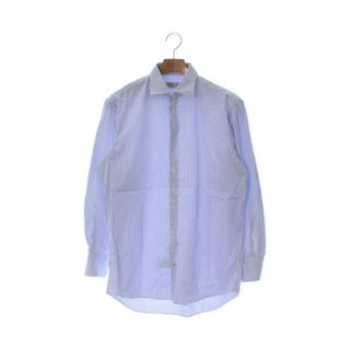 エトロ(ETRO)のETRO エトロ ドレスシャツ 40(L位) 青x白(ストライプ) 【古着】【中古】(シャツ)