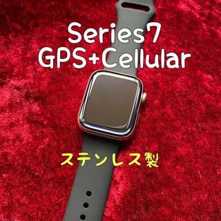 アップル(Apple)のApple Watch Series7 ステンレス 45mm アップルウォッチ(腕時計(デジタル))