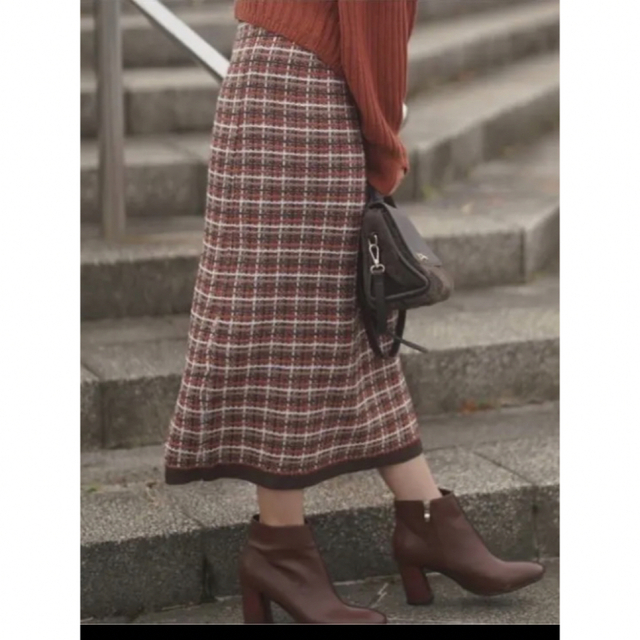 しまむら(シマムラ)のrinachishima ニットツイード ナロースカート L レディースのスカート(ロングスカート)の商品写真