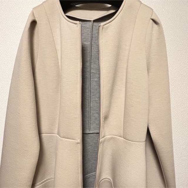 新品 タグ付き ロングコート 韓国 レディースのジャケット/アウター(ロングコート)の商品写真