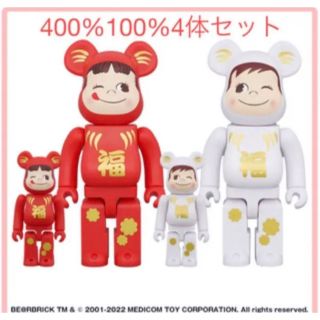 ベアブリック(BE@RBRICK)のBE＠RBRICK 達磨 ペコちゃん & ポコちゃん 100% & 400%(その他)