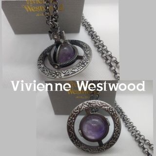 ヴィヴィアンウエストウッド(Vivienne Westwood)のVivienne Westwoodアメジストビックオーブアンティークヴィヴィアン(ネックレス)