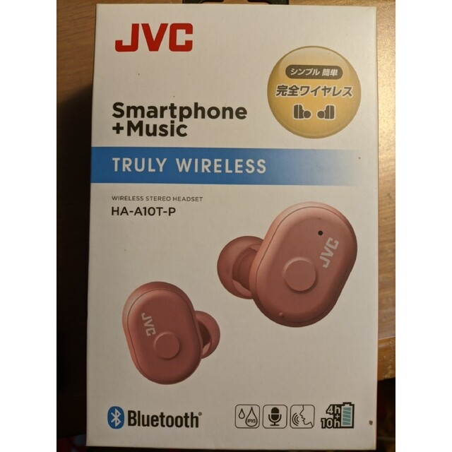 Victor(ビクター)のJVC 完全ワイヤレスイヤホン HA-A10T-P スマホ/家電/カメラのオーディオ機器(ヘッドフォン/イヤフォン)の商品写真