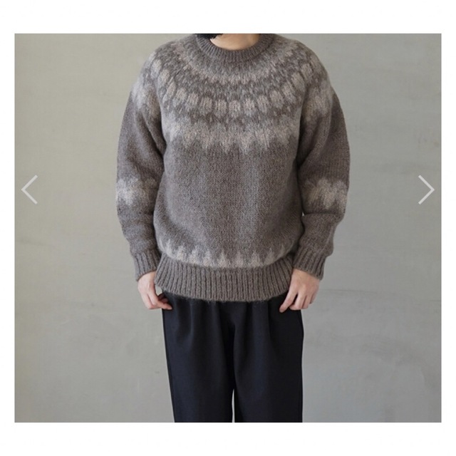 赤字特価セール BATONER MEN MOHAIR NORDIC CREW NECK