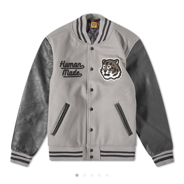 HUMAN MADE - 【値下げ可】HUMAN MADE VARSITY JACKET Gray XLの通販