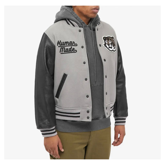 HUMAN MADE - 【値下げ可】HUMAN MADE VARSITY JACKET Gray XLの通販