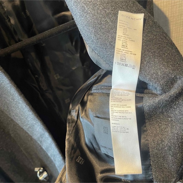 22SS GIVENCHY パドロックウールジャケット グレー
