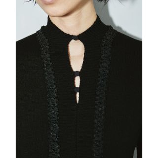 トゥデイフル(TODAYFUL)のBlade Piping Knitdress 黒 36(ロングワンピース/マキシワンピース)