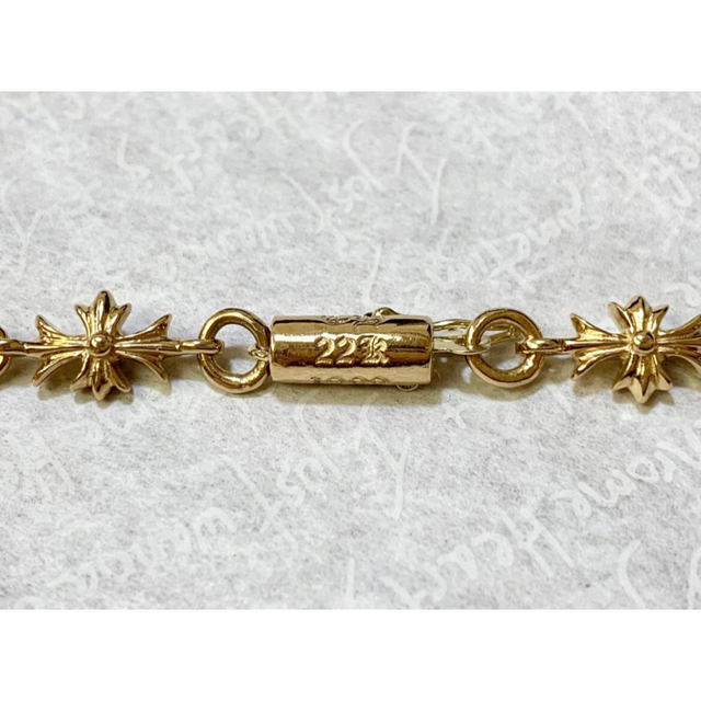 Chrome Hearts(クロムハーツ)のCHROME HEARTS 22K TINY E CH PLS 13LINKS  メンズのアクセサリー(ブレスレット)の商品写真