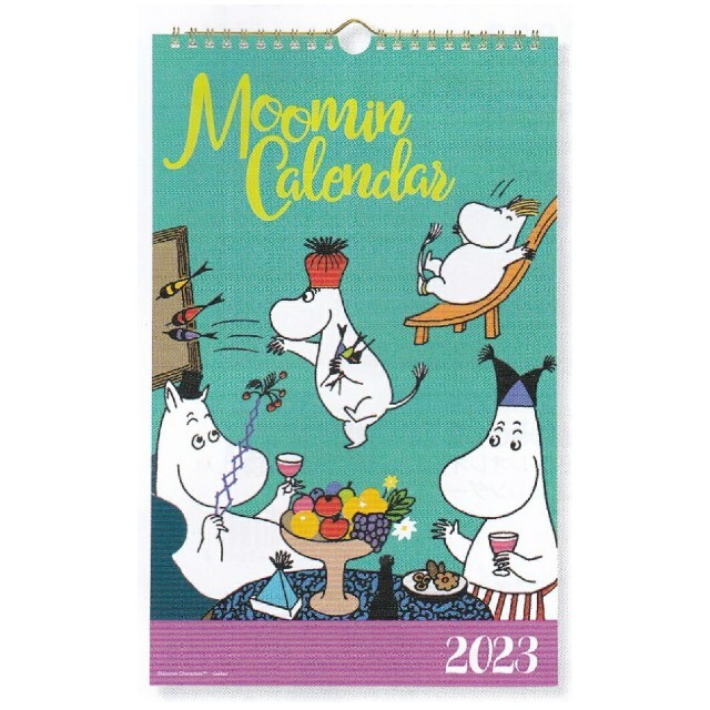 MOOMIN(ムーミン)のムーミン  2023年 壁掛け ムーミン 原画カレンダー MOOMIN 令和5年 インテリア/住まい/日用品の文房具(カレンダー/スケジュール)の商品写真