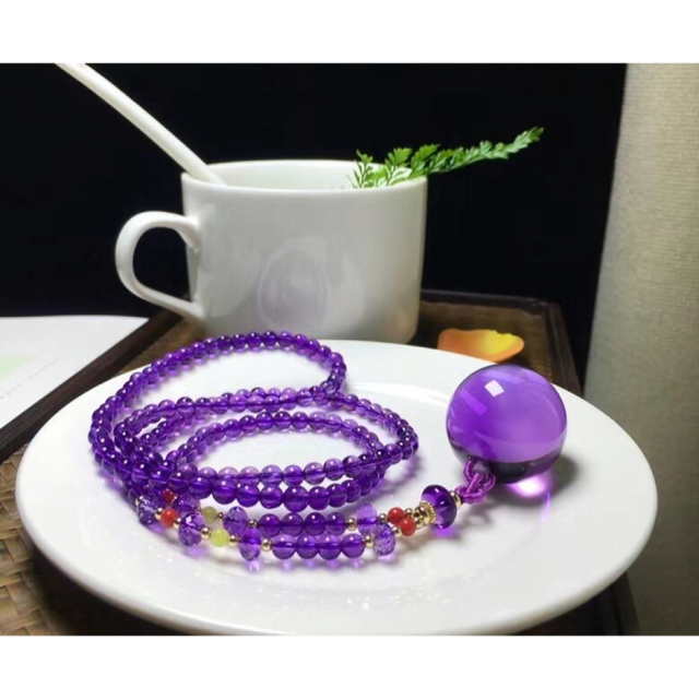 【天然】アメジスト ネックレス 24.5mm 5