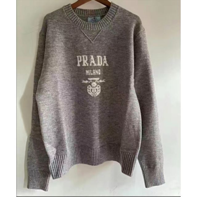 21AW PRADA プラダ ロゴ刺繍 タートル カシミヤ ニット セーター