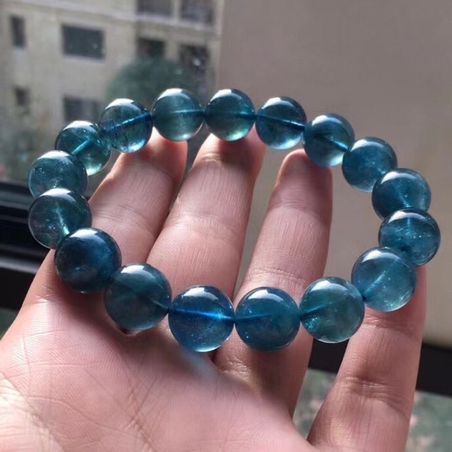 殿堂 【天然】アクアマリン 12.8mm ブレスレット ブレスレット