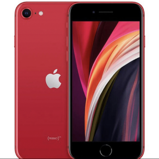 Apple(アップル)のiPhone SE 第2世代  64 GB SIMフリー PRODUCT　RED スマホ/家電/カメラのスマートフォン/携帯電話(スマートフォン本体)の商品写真