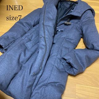 INED　黒　ロングダッフルコート