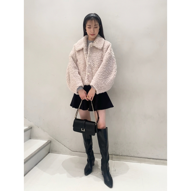 サイズ交換対象外 【SNIDEL】ショートボアコート | mcshoescolombia.com.co