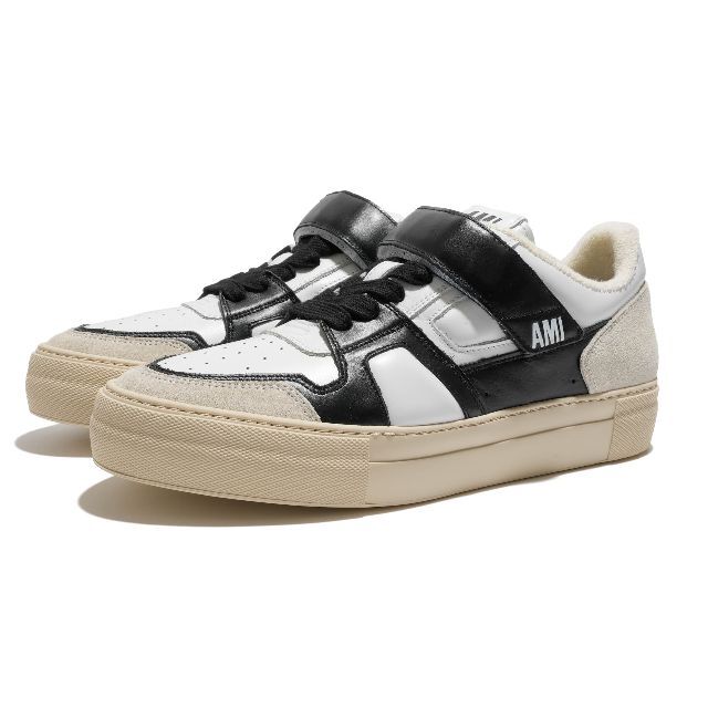 新品 AMI DE COEUR ローカット スニーカー BK&WH 42 人気激安 www
