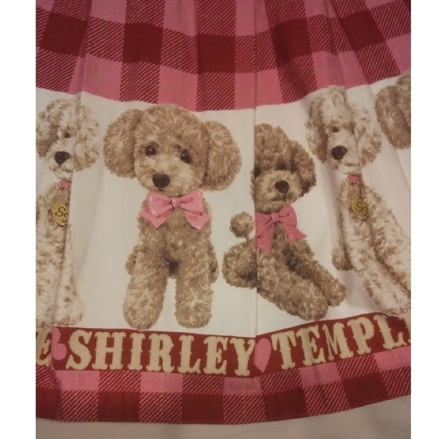 Shirley Temple(シャーリーテンプル)の120 プードル 長袖ワンピース シャーリーテンプル ワンちゃん 犬 キッズ/ベビー/マタニティのキッズ服女の子用(90cm~)(ワンピース)の商品写真