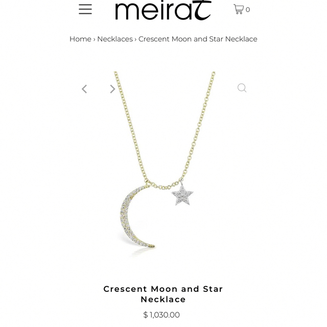 Meira T 月と星のネックレス K14 ゴールド Meira T 月と星のネックレス K14 ゴールド