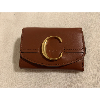 クロエ(Chloe)のクロエミニ財布三つ折り財布セピアブラウン美品(財布)