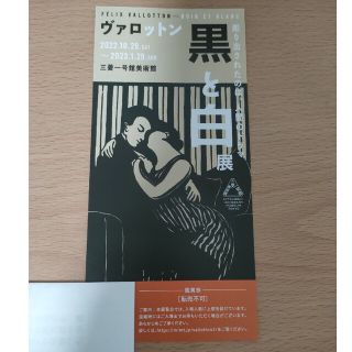 ヴァロットン展　鑑賞チケット　１枚(美術館/博物館)