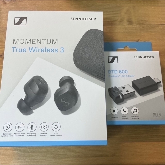 美品　MOMENTUM True Wireless 3 USBアダプタセット