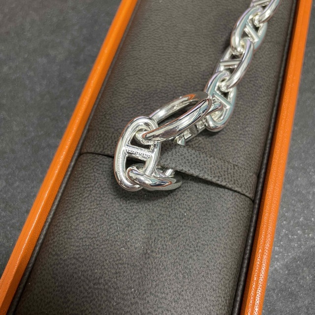 最安 Hermes GM15コマ シェーヌダンクル エルメス HERMES - ブレスレット