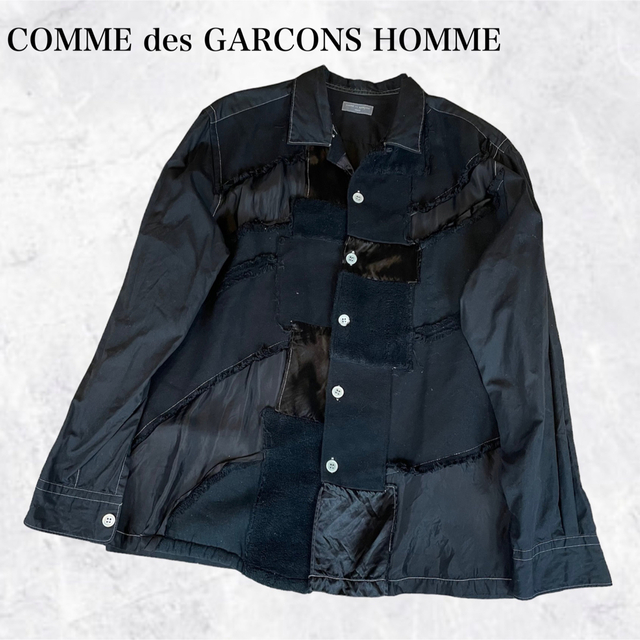 ナチュラルネイビー COMME des GARÇONS HOMME 田中オム ブロードシャツ