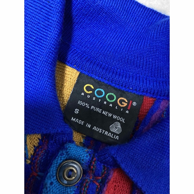 COOGI クージー　3D マルチカラー　ポロニット　Sサイズ