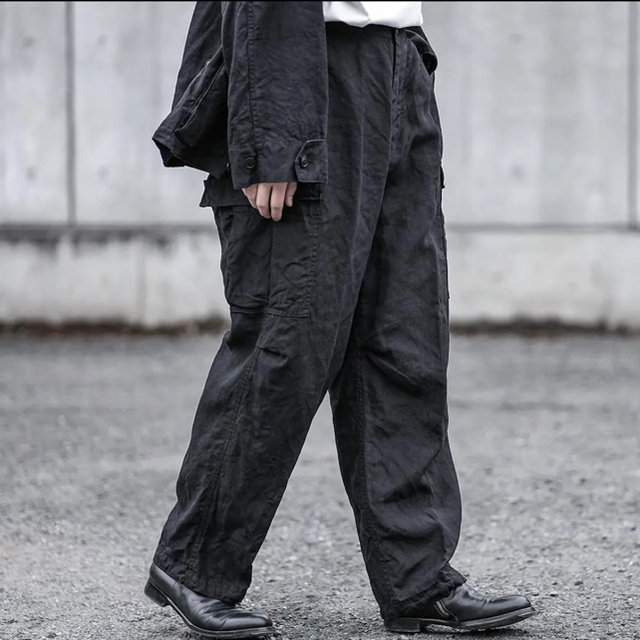 23ss comoli コモリ ブラックデニム B.D.Uパンツ BDU デニム-