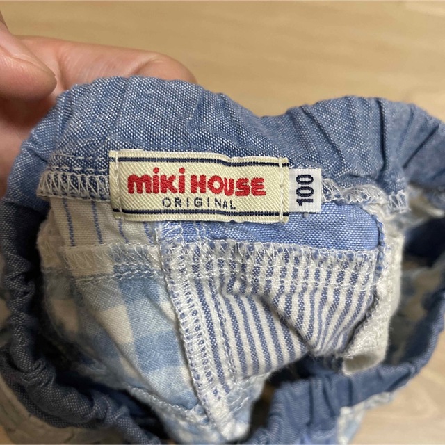 mikihouse(ミキハウス)のMIKIHOUSE original ミキハウス スカート 100サイズ 青 キッズ/ベビー/マタニティのキッズ服女の子用(90cm~)(スカート)の商品写真