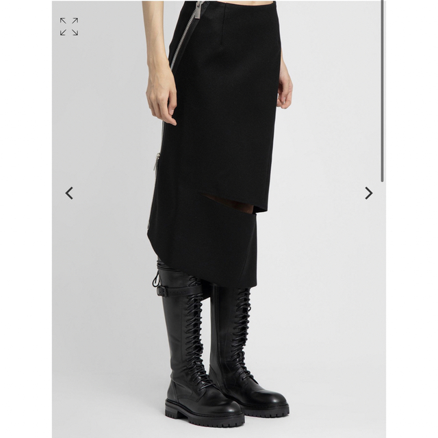 sacai 2022年プレフォール Wool Melton Skirt サイズ2 2