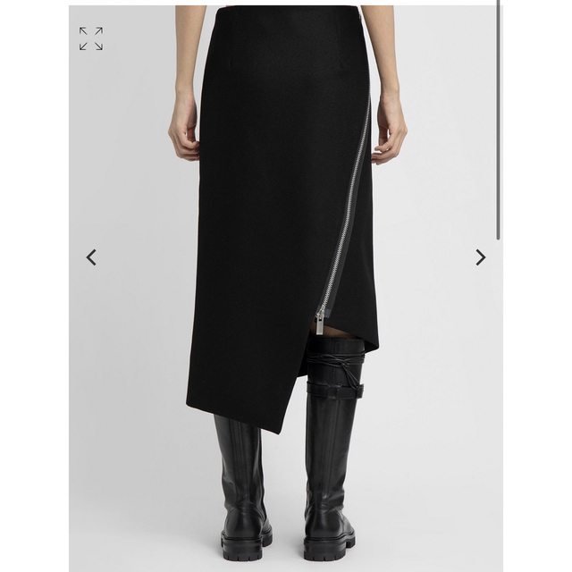 sacai 2022年プレフォール Wool Melton Skirt サイズ2 1