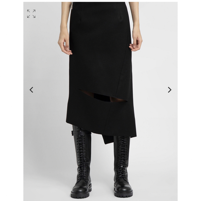 sacai 2022年プレフォール Wool Melton Skirt サイズ2 3