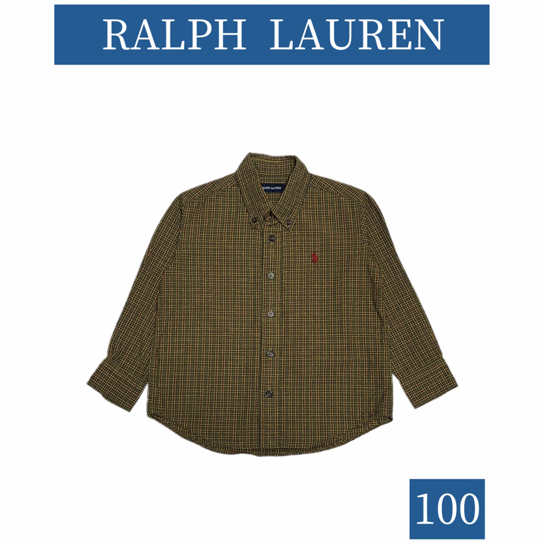 Ralph Lauren(ラルフローレン)のRALPH LAUREN/ラルフローレン　チェックシャツ キッズ size100 キッズ/ベビー/マタニティのキッズ服男の子用(90cm~)(ブラウス)の商品写真