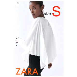 ザラ(ZARA)のZARA 新品未使用　プリーツブラウス(シャツ/ブラウス(長袖/七分))