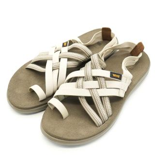 テバ(Teva)のテバ スポーツサンダル ボヤ ストラッピー 1099271 フラット アウトドア シューズ 靴 メンズ 25cmサイズ ベージュ Teva(サンダル)