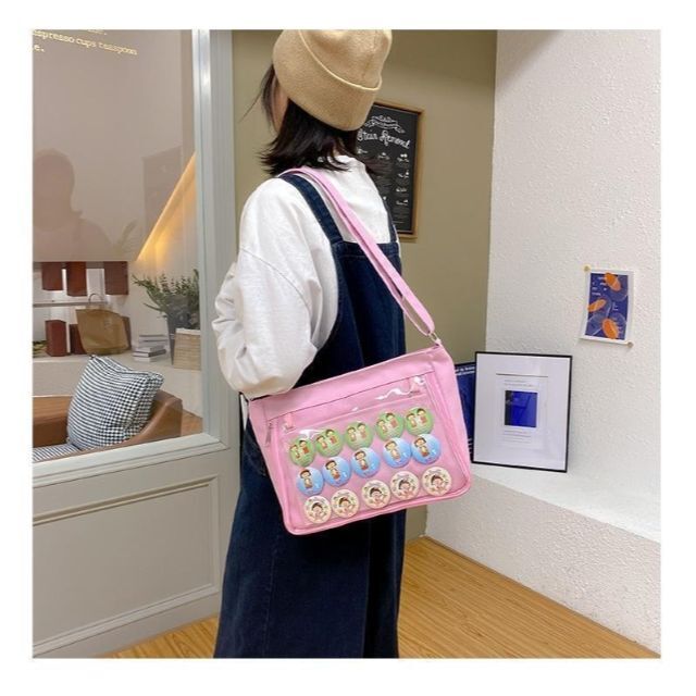 【大人気】✨新品✨ 痛バッグ デコレーション ピンク  ショルダーバッグ 痛バ レディースのバッグ(ショルダーバッグ)の商品写真