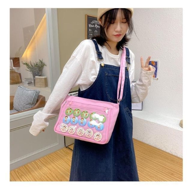 【大人気】✨新品✨ 痛バッグ デコレーション ピンク  ショルダーバッグ 痛バ レディースのバッグ(ショルダーバッグ)の商品写真