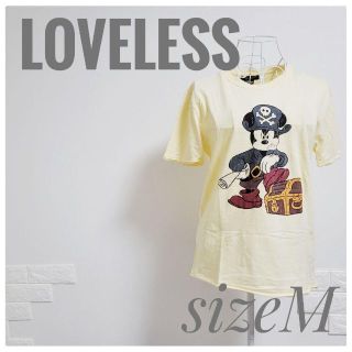 ラブレス(LOVELESS)の最終値下 LOVELESS ラブレス ディズニー ミッキー コラボ Tシャツ M(Tシャツ(半袖/袖なし))