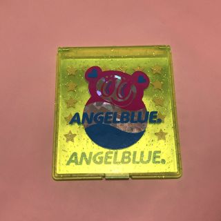 エンジェルブルー(angelblue)のAngel Blue 折りたたみミラー　鏡　イエロー　黄色(キャラクターグッズ)