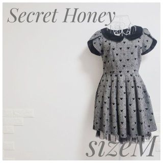 シークレットハニー(Secret Honey)の新品未使用 SecretHoney ディズニー ミッキー シルエット ワンピース(ひざ丈ワンピース)