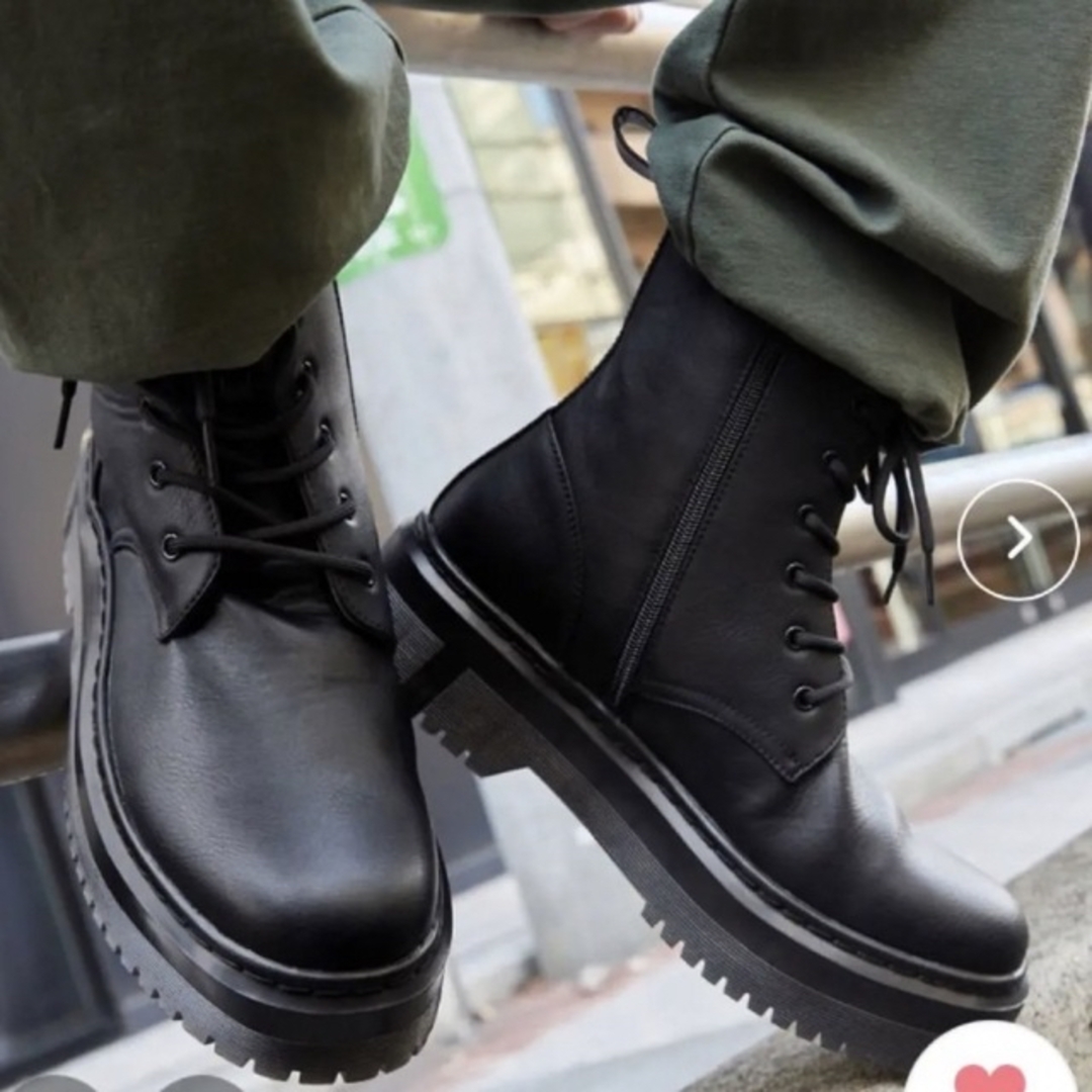【定価9900円】ZOZO MONO-MART ヒール5cm ジップアップブーツ メンズの靴/シューズ(ブーツ)の商品写真