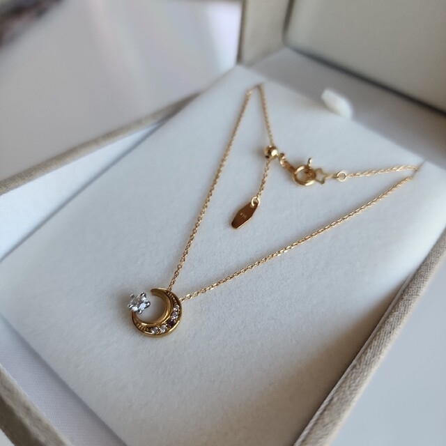 未使用】フェスタリア 星の王子さま ネックレス 限定デザイン 18K YG 月