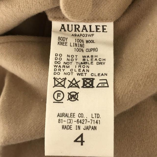 Auralee スーパーソフトウールフランネル　セットアップ股下約77cm裾幅約22cm